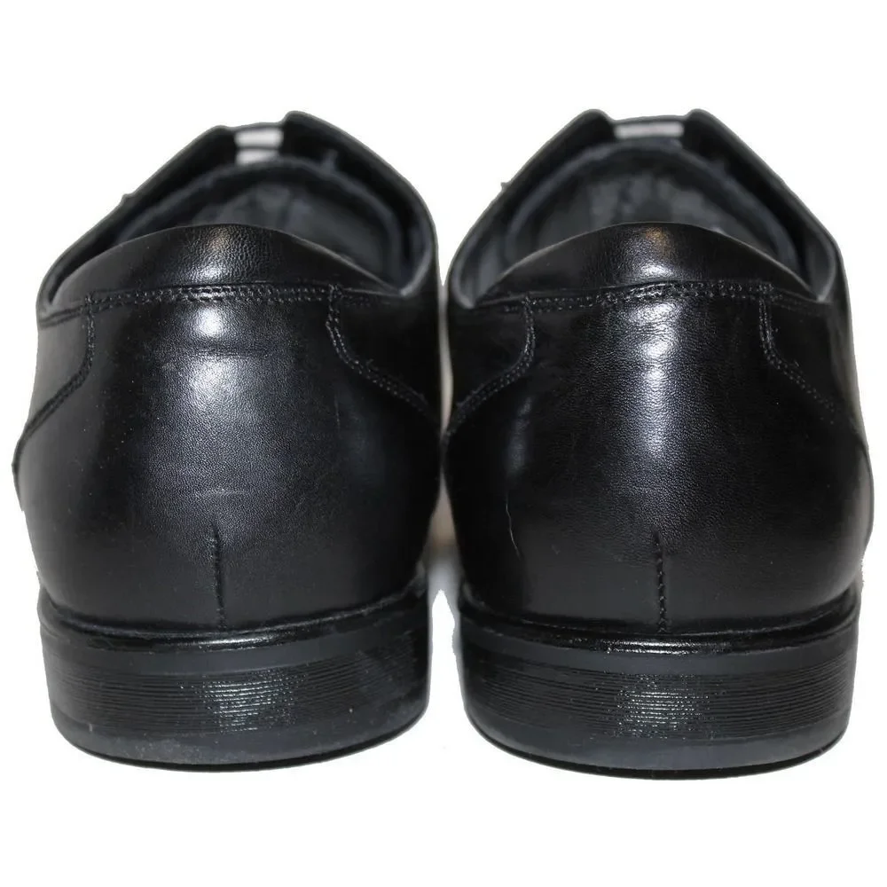 ALFANI Crown Black Leather Dress Oxfords Size 11 M